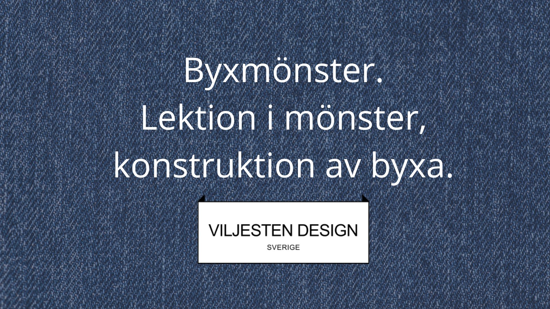 Byxmönster – konstruera/rita själv efter egna mått