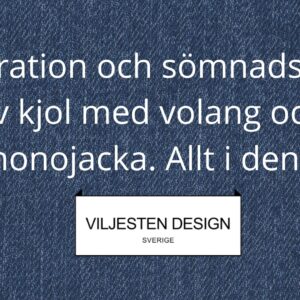 Inspiration och sömnadskurs av kjol med volang och kimonojacka. Allt i denim.