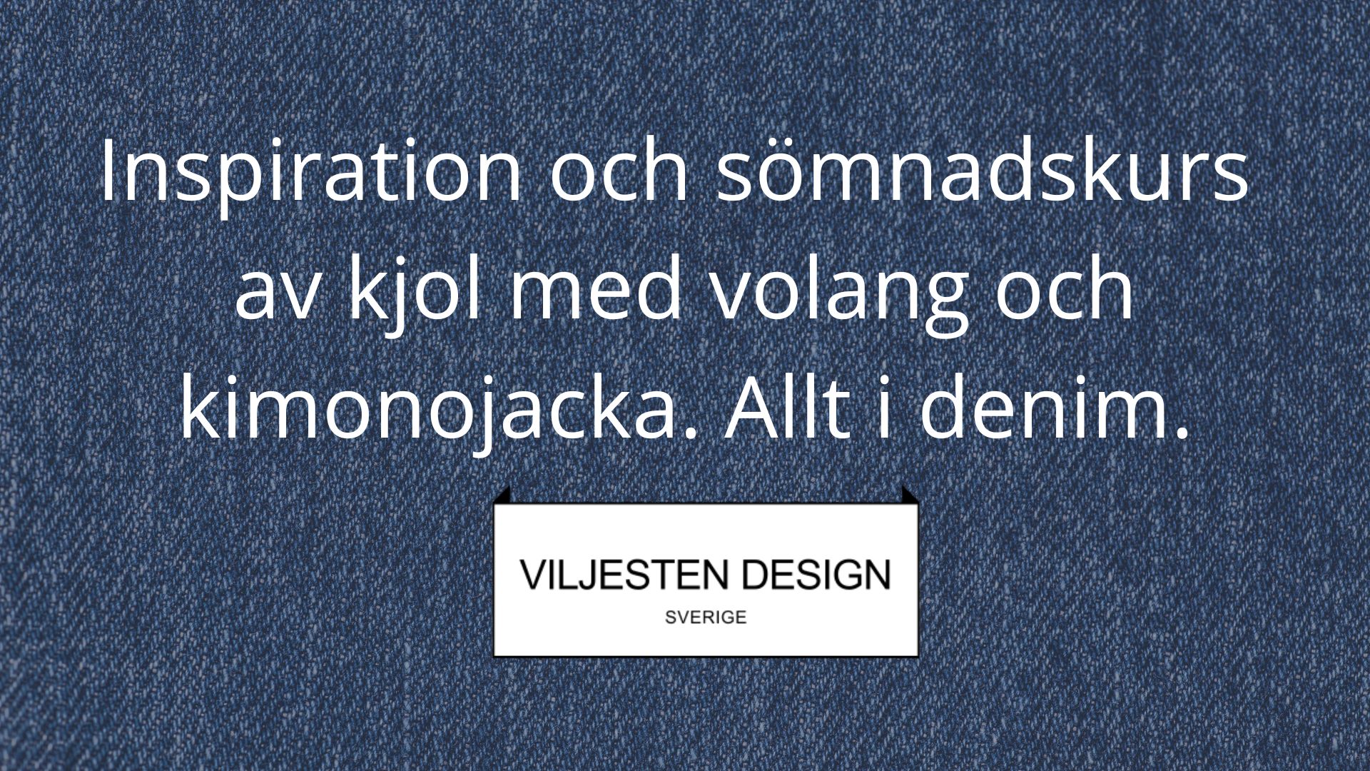 Inspiration och sömnadskurs av kjol med volang och kimonojacka. Allt i denim.
